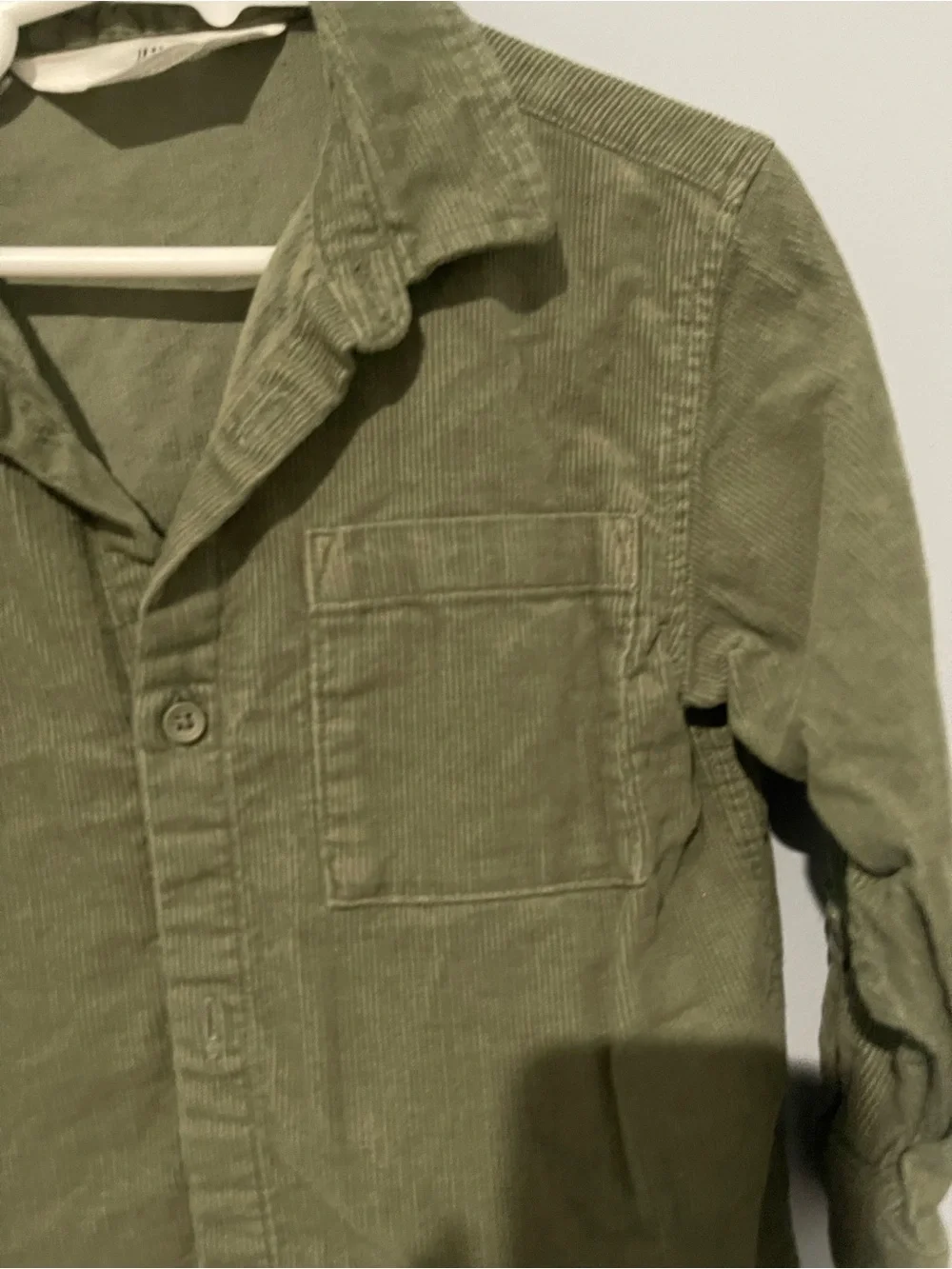 Olive Green Corduroy Shirt - H&M | 3T